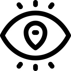 view icon. vector line icon for your website, mobile, presentation, and logo design.