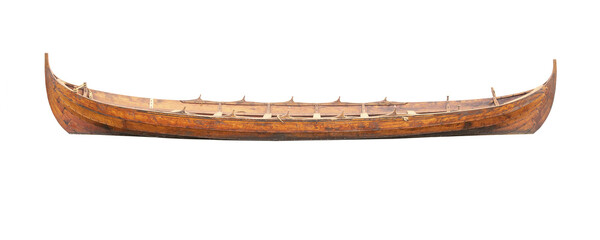 Small Viking boat karve isolated png