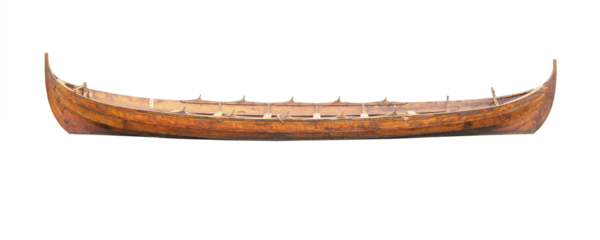 Small Viking boat karve isolated png