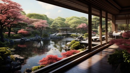 View from the beautiful residence to Japan Garden