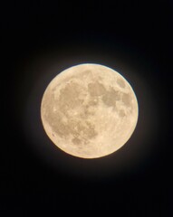 full moon in the night sky