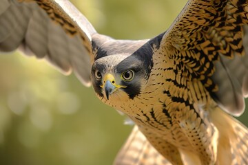 Expert falconer training majestic birds of prey Embodying the art of ancient falconry with modern conservation