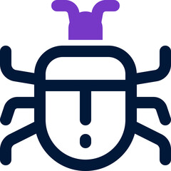 bug icon. vector dual tone icon for your website, mobile, presentation, and logo design.