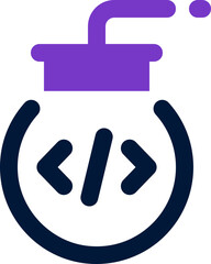 bomb icon. vector dual tone icon for your website, mobile, presentation, and logo design.