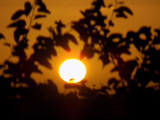 atardecer en el pueblo