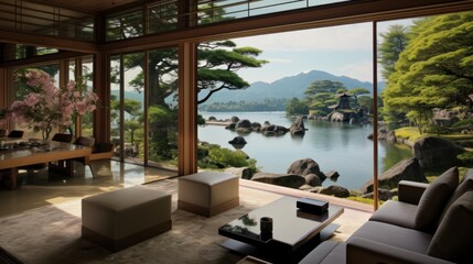 View from the beautiful residence to Japan Garden