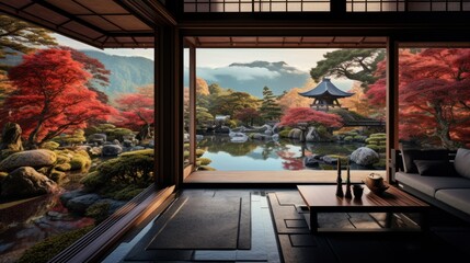 View from the beautiful residence to Japan Garden