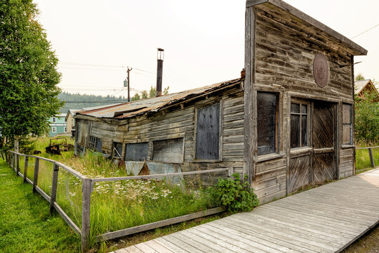 Ancient house at Dawson City, Yukon teritorry, Canada