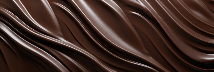 texture of liquid dark milk chocolate. concept dessert, diet, chocolate, sweetness, happiness, pleasure