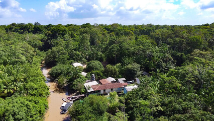 Imagem aérea da Ilha das Cinzas, Arquipélago do Marajó, Pará, Brasil