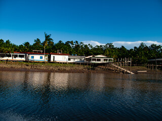 Fototapeta na wymiar Comunidade da Ilha das Cinzas, Arquipélago do Marajó, Pará, Brasil