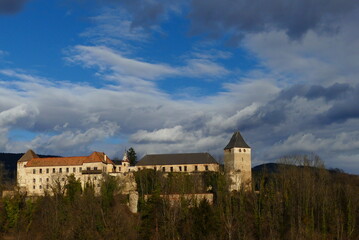 Blick auf Burg Thalberg, Wechselland, Steiermark (2)
