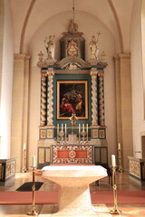 Blick in die Katholische Kirche im Zentrum von Ascheberg im Münsterland	 - obrazy, fototapety, plakaty