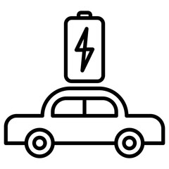 Electric Car Icon