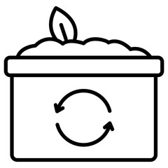 Compost Bin Icon