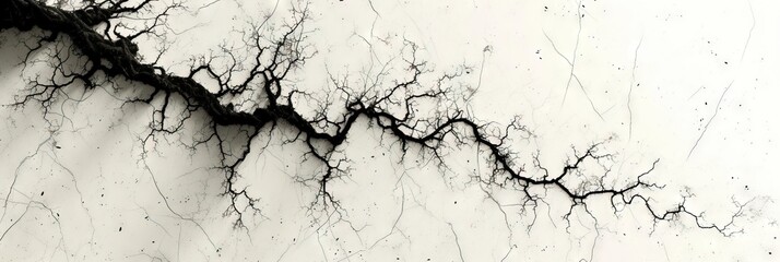 Obraz premium Abstract chemogram, chemigram wallpaper, texture portraying a close up of a colored cracks and veins in the ground. desolate reminder of a harsh drought. 