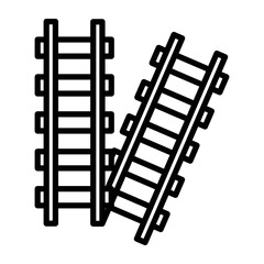 Tracks Intersection Icon