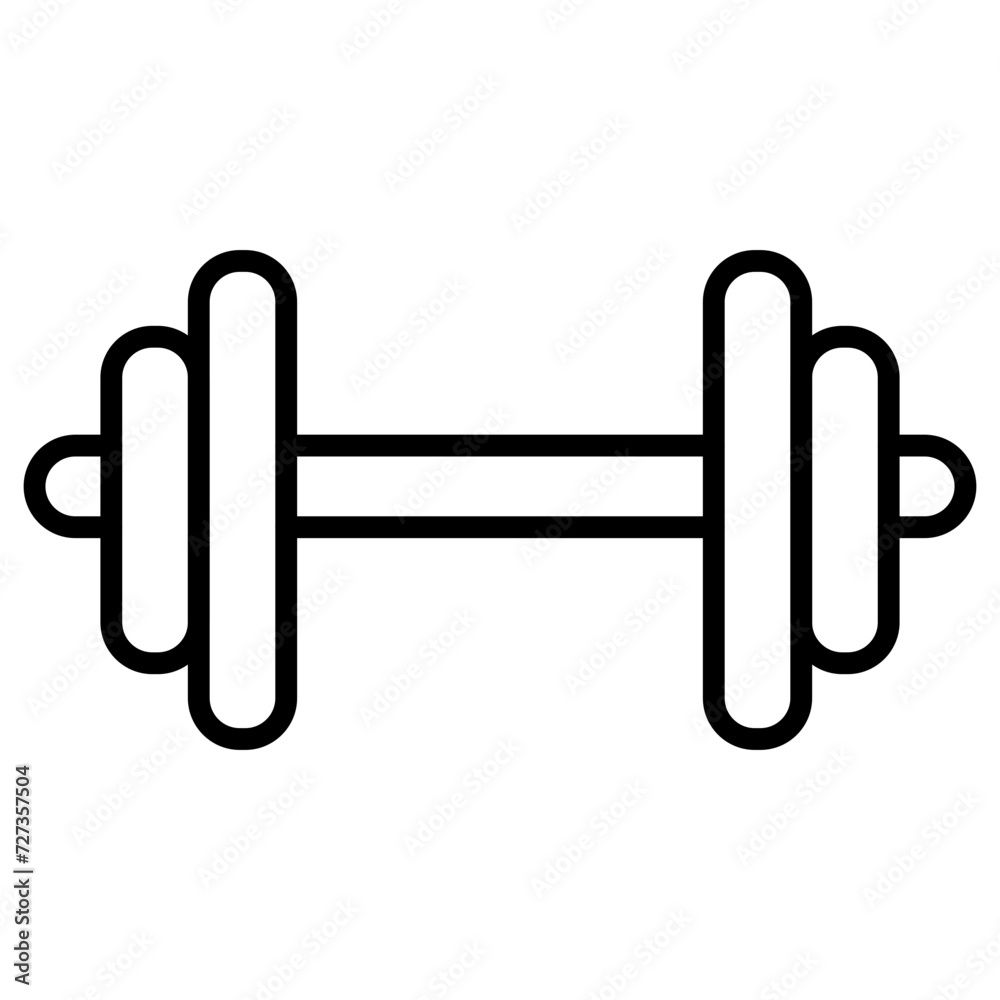 Sticker Dumbbells Icon