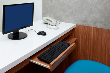 Work desk, can be used at home or in the office, using a PC computer