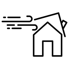 Wind Disaster Icon