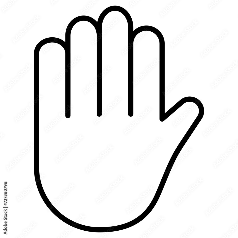 Sticker hand icon