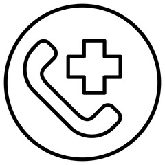 Obraz premium Medical Service on Call Icon
