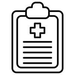 Obraz premium Medical Report Icon