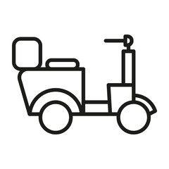 Delivery Scooter Icon