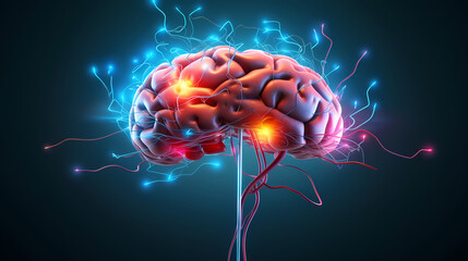 Fototapeta premium Creative and exciting concepts, bursting with great knowledge and creativity