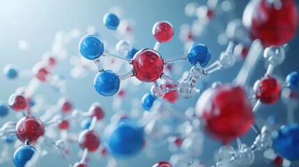 3D representation of a molecule model