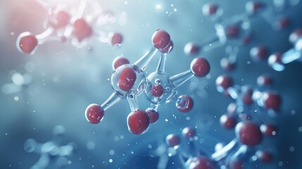 3D representation of a molecule model