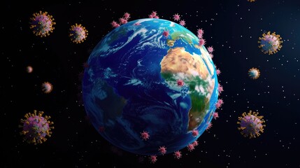 Obraz na płótnie Canvas 3D image of Earth's globe