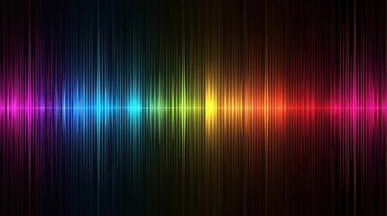 Fototapeta premium soundwave background, futuristic RGB wallpaper with colorful neon wave light