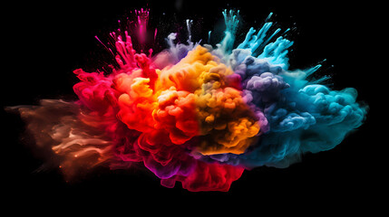 Obraz premium Abstract human brain or light bulb, creative PPT background