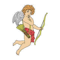 The Best Illustration Cupid Vector
