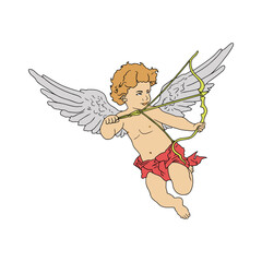 The Best Illustration Cupid Vector