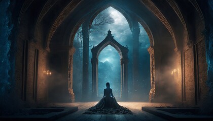 scary halloween night