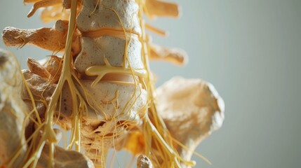 Compressed sciatic nerve in humans. - obrazy, fototapety, plakaty
