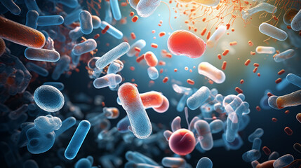 bacillus subtillis as probiotics, AI Generative.