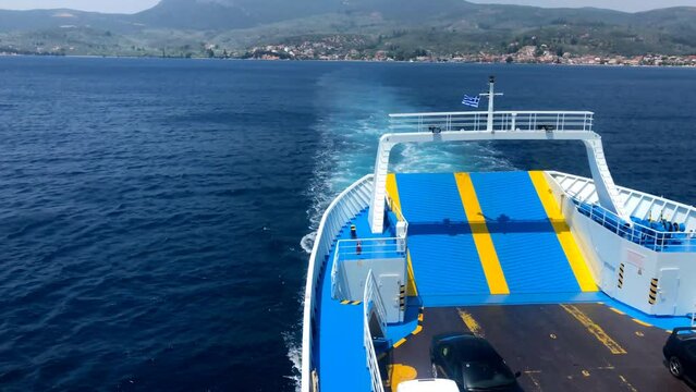 Video taken from a ferry in Greece Evia island