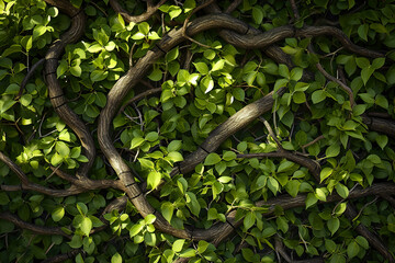 Fototapeta premium Generate a pattern of intertwining vines, capturing the sense of growth and vitality