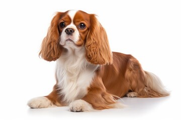 King Charles spaniel, dog. ornamental breed, pet.