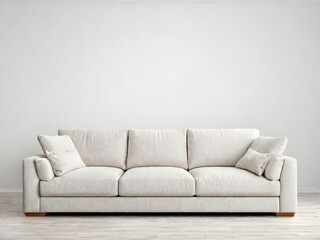 Fototapeta premium white sofa on a light background