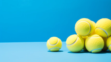 Holiday sport composition with yellow tennis ball