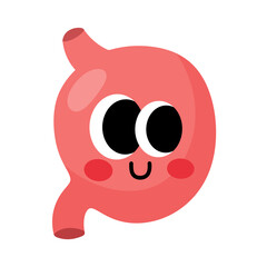 organ stomach cartoon character