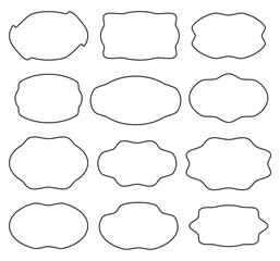 set of different geometric shapes