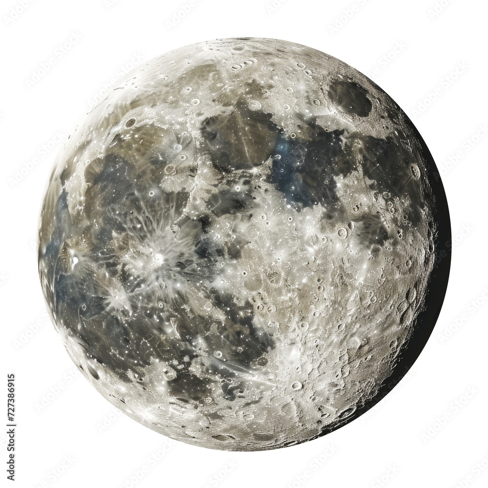 Canvas Prints moon isolated on transparent background.
