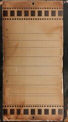 Film roll scrapbook with copy space