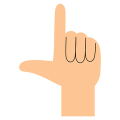 hand pointing finger hand illustration