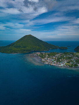Beautiful View of Banda Island in Central Maluku, Indonesia